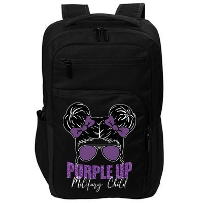 Purple Up For Military Child Awareness Impact Tech Backpack