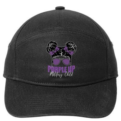 Purple Up For Military Child Awareness 7-Panel Snapback Hat