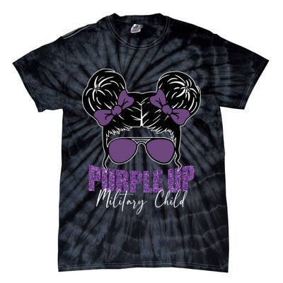Purple Up For Military Child Awareness Tie-Dye T-Shirt