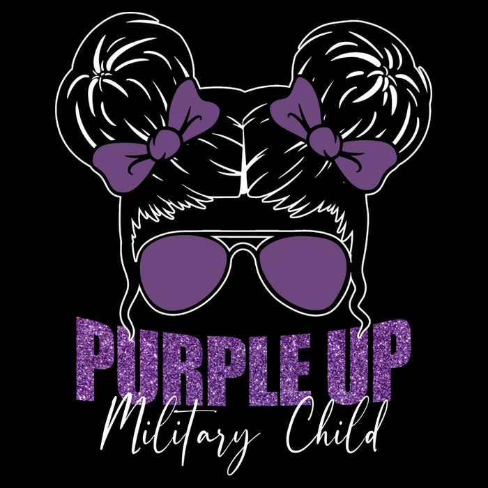 Purple Up For Military Child Awareness Zip Tote Bag