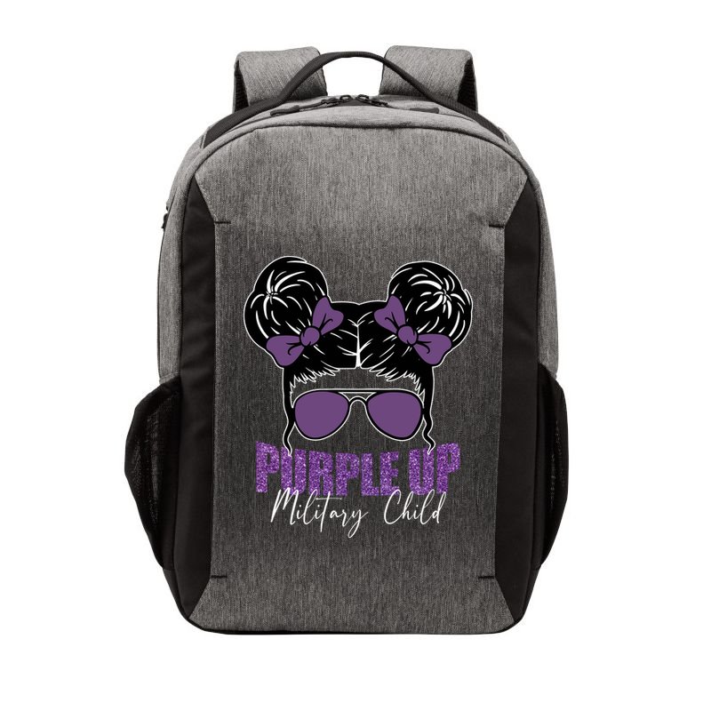 Purple Up For Military Child Awareness Vector Backpack