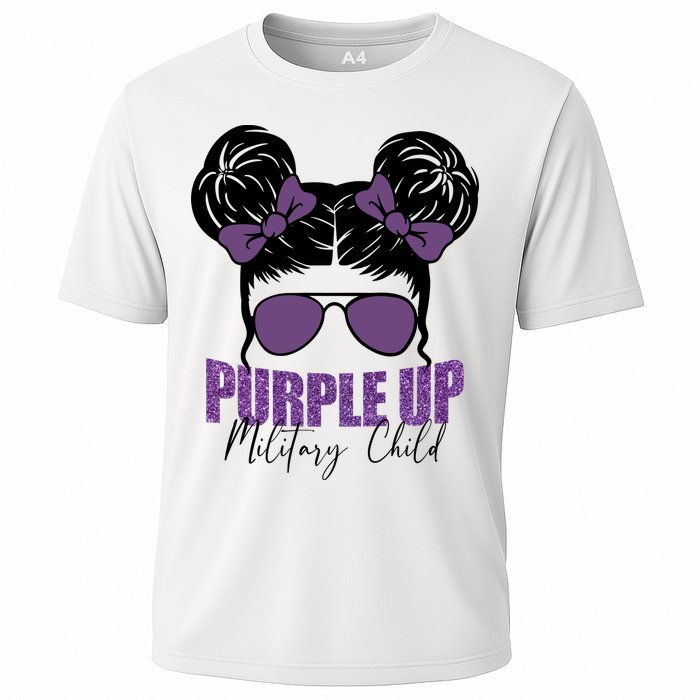 Purple Up For Military Child Awareness Cooling Performance Crew T-Shirt