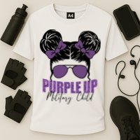 Purple Up For Military Child Awareness Cooling Performance Crew T-Shirt