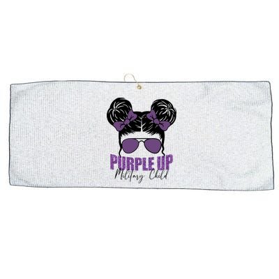 Purple Up For Military Child Awareness Large Microfiber Waffle Golf Towel