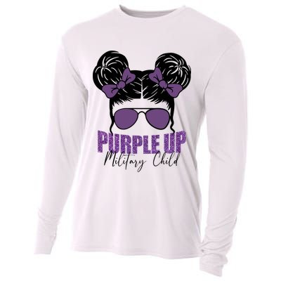 Purple Up For Military Child Awareness Cooling Performance Long Sleeve Crew