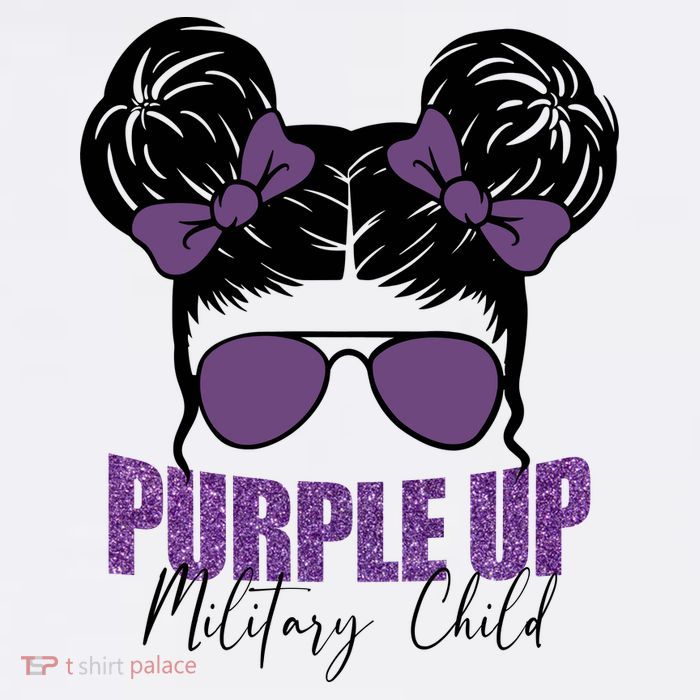 Purple Up For Military Child Awareness Premium T-Shirt