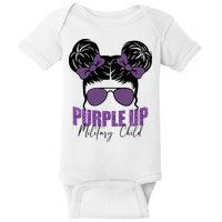 Purple Up For Military Child Awareness Baby Bodysuit