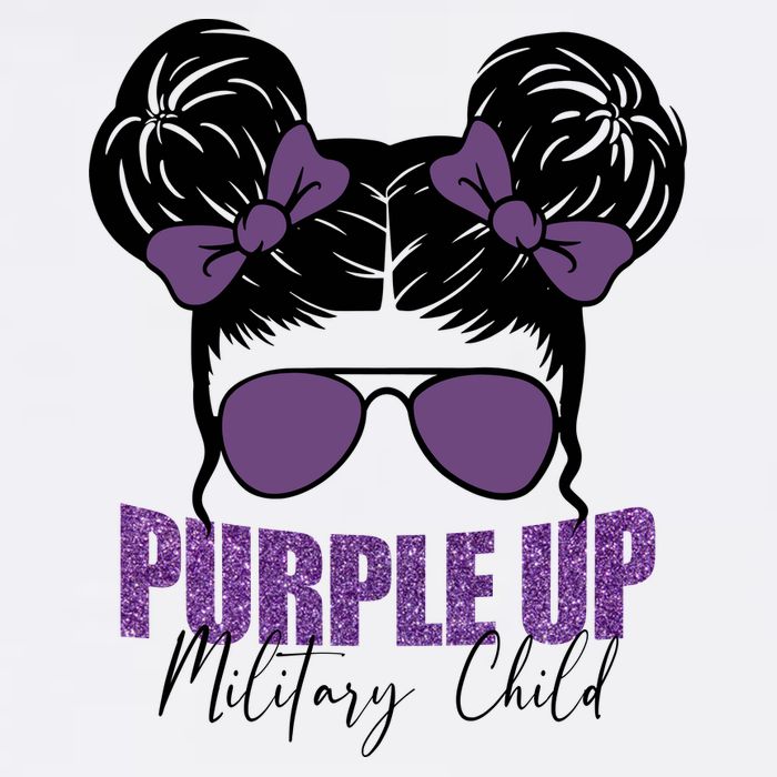 Purple Up For Military Child Awareness Baby Bodysuit