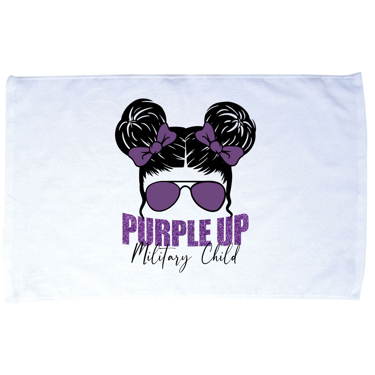 Purple Up For Military Child Awareness Microfiber Hand Towel