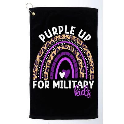 Purple Up For Military Month Military Child Rainbow Golf Towel