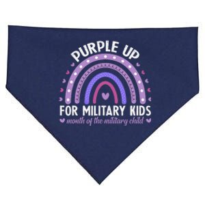 Purple Up For Military Ki.Ds Month Of The Military Child USA-Made Doggie Bandana