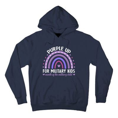 Purple Up For Military Ki.Ds Month Of The Military Child Tall Hoodie