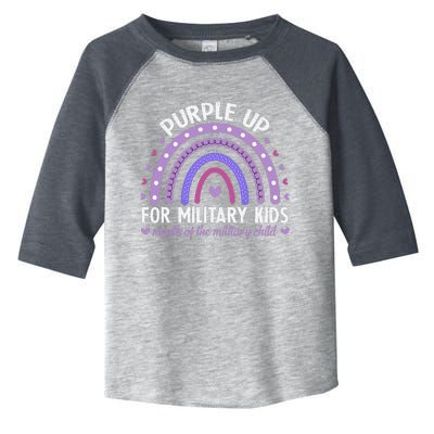 Purple Up For Military Ki.Ds Month Of The Military Child Toddler Fine Jersey T-Shirt