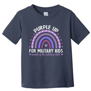 Purple Up For Military Ki.Ds Month Of The Military Child Toddler T-Shirt