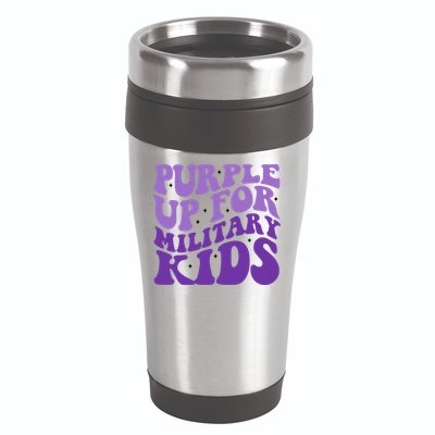 Purple Up For Military 16oz Travel Tumbler