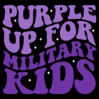 Purple Up For Military Tie-Dye T-Shirt