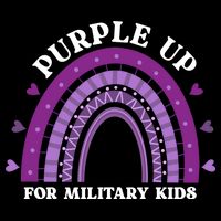Purple Up For Military Rainbow City Backpack