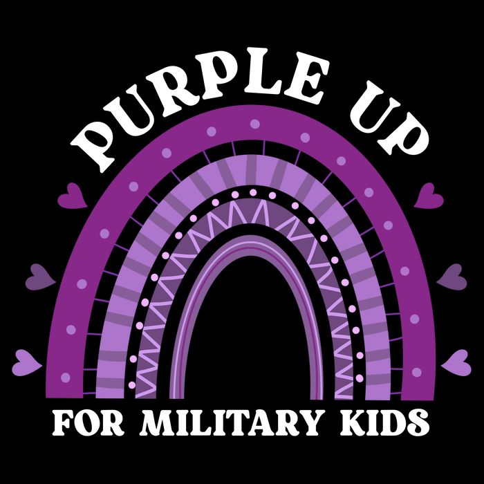 Purple Up For Military Rainbow City Backpack