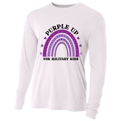 Purple Up For Military Rainbow Cooling Performance Long Sleeve Crew