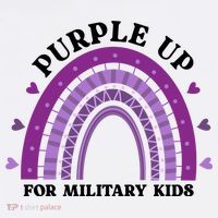 Purple Up For Military Rainbow Wool Snapback Cap