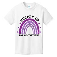 Purple Up For Military Rainbow Kids T-Shirt