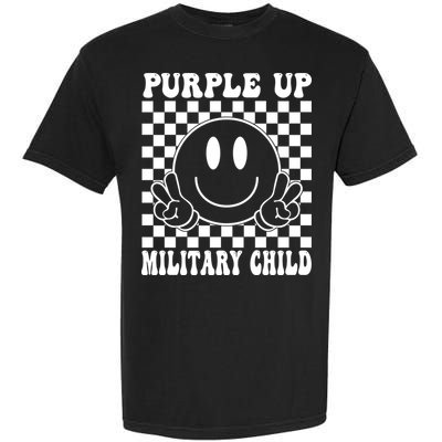 Purple Up For Military Child Retro Garment-Dyed Heavyweight T-Shirt