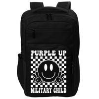 Purple Up For Military Child Retro Impact Tech Backpack