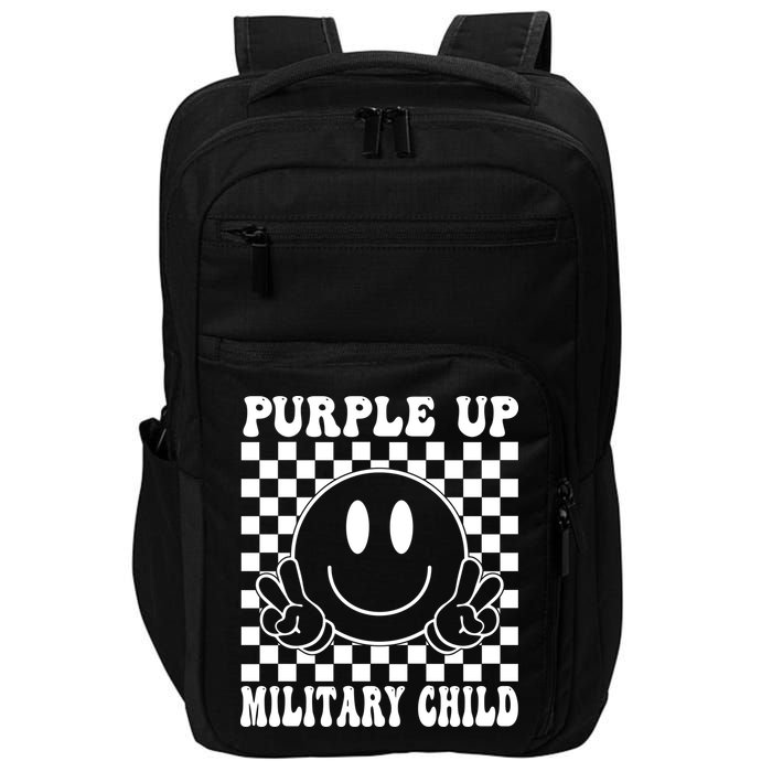 Purple Up For Military Child Retro Impact Tech Backpack