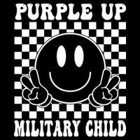 Purple Up For Military Child Retro Impact Tech Backpack