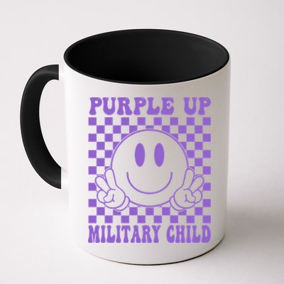 Purple Up For Military Child Retro Mug