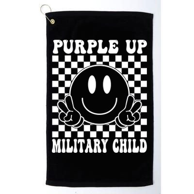 Purple Up For Military Child Retro Golf Towel