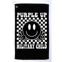 Purple Up For Military Child Retro Golf Towel