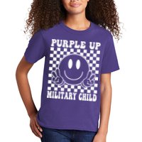 Purple Up For Military Child Retro Kids T-Shirt