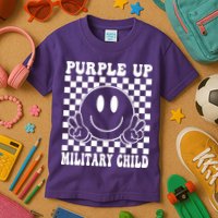 Purple Up For Military Child Retro Kids T-Shirt