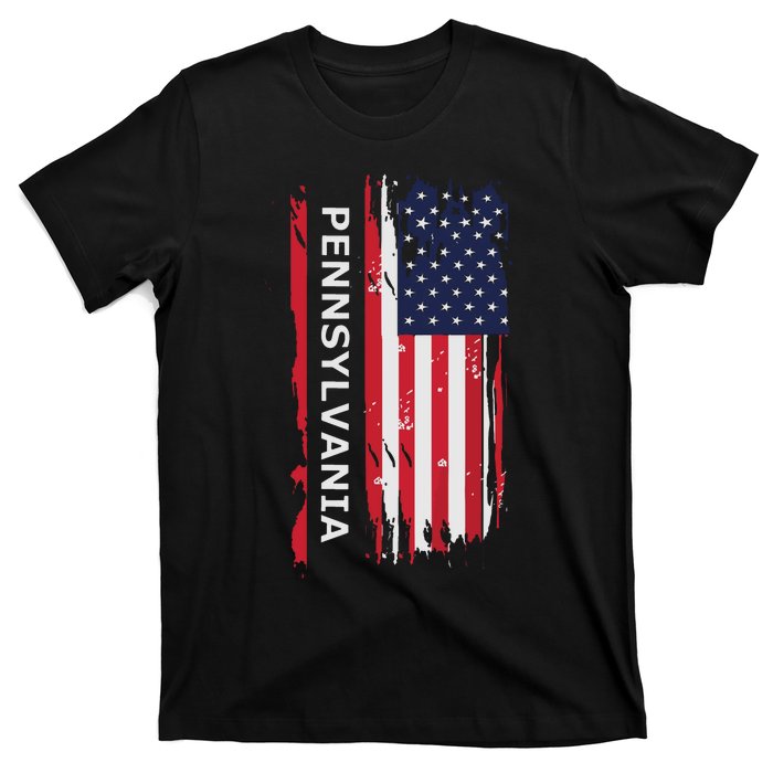 Pennsylvania Usa Flag T-Shirt