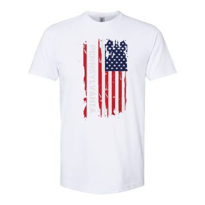 Pennsylvania Usa Flag Softstyle CVC T-Shirt