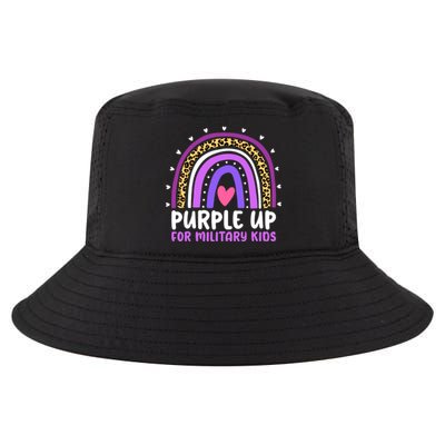 Purple Up For Military Month Military Child Rainbow Cool Comfort Performance Bucket Hat