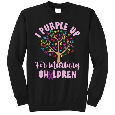 Purple Up For Military Children Tree Month Of Military Child Sweatshirt