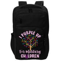 Purple Up For Military Children Tree Month Of Military Child Impact Tech Backpack