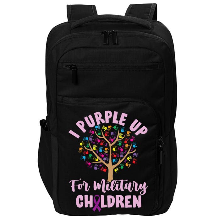 Purple Up For Military Children Tree Month Of Military Child Impact Tech Backpack