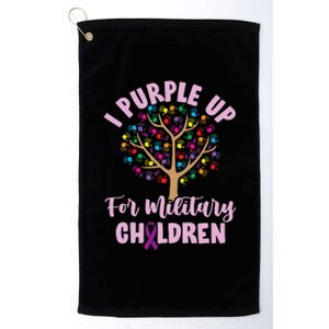 Purple Up For Military Children Tree Month Of Military Child Platinum Collection Golf Towel