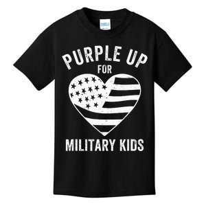 Purple Up For Military Child Month Kids T-Shirt