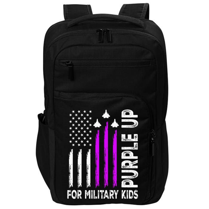 Purple Up For Military Child Month Impact Tech Backpack