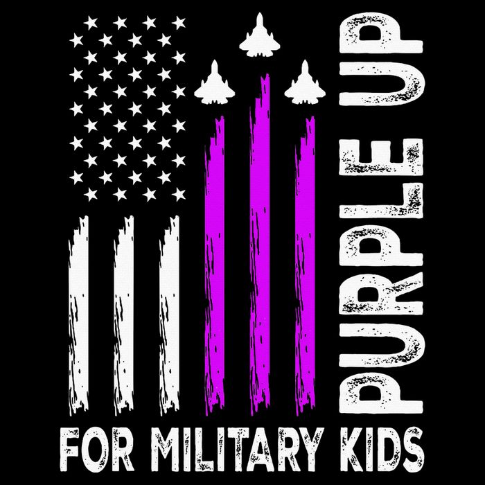 Purple Up For Military Child Month Sustainable Bucket Hat