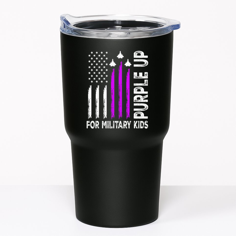 Purple Up For Military Child Month Tumbler