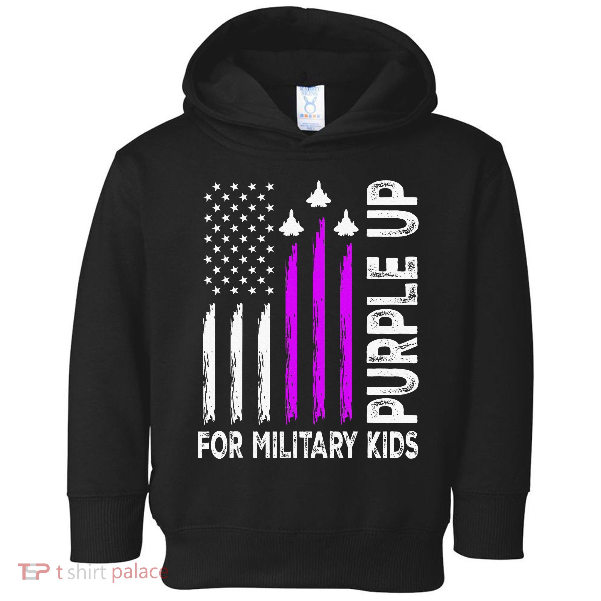 Purple Up For Military Child Month Toddler Hoodie