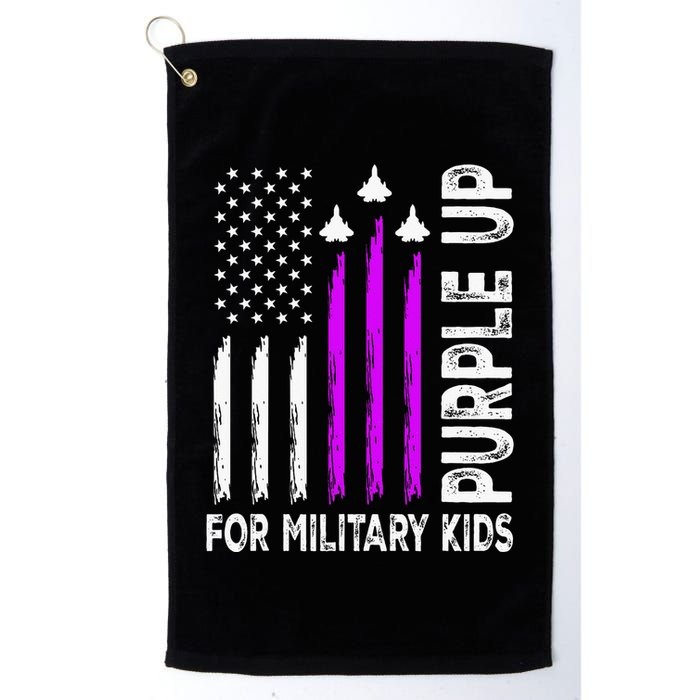 Purple Up For Military Child Month Golf Towel