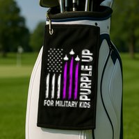 Purple Up For Military Child Month Golf Towel