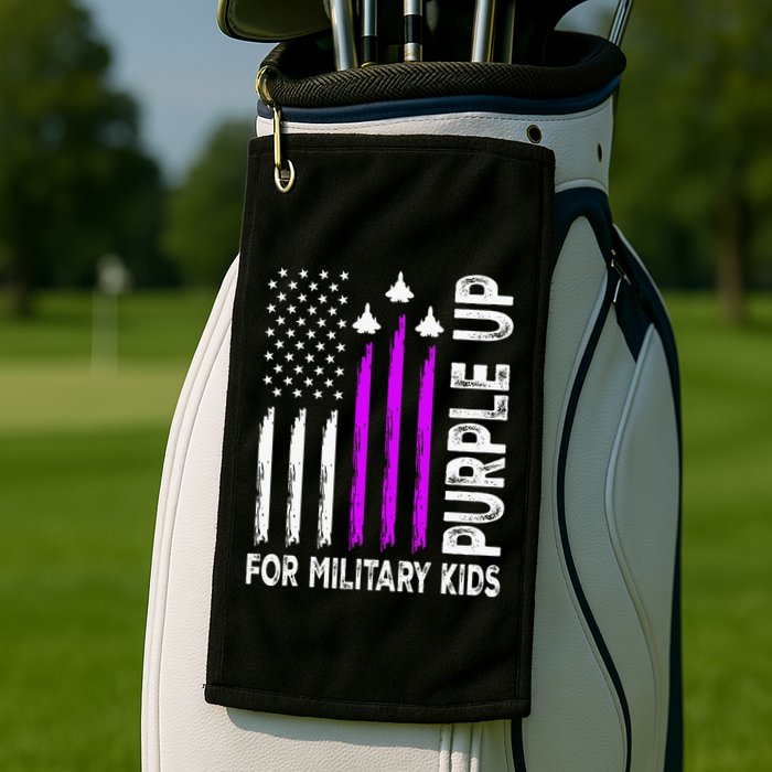 Purple Up For Military Child Month Golf Towel