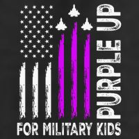 Purple Up For Military Child Month Golf Towel